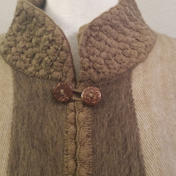 Alpaca brown poncho - Picture 2 of 6
